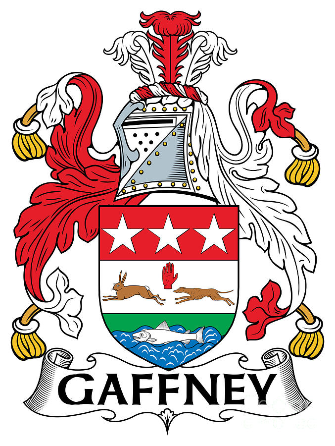 Gaffney Digital Art - Gaffney Coat of Arms Irish by Heraldry