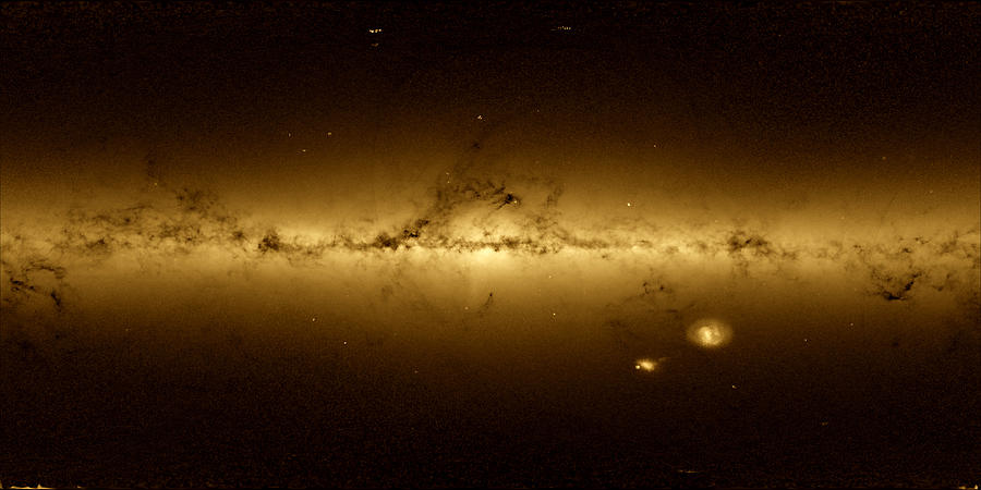 Gaia Map Of The Milky Way Galaxy Photograph by Science Source