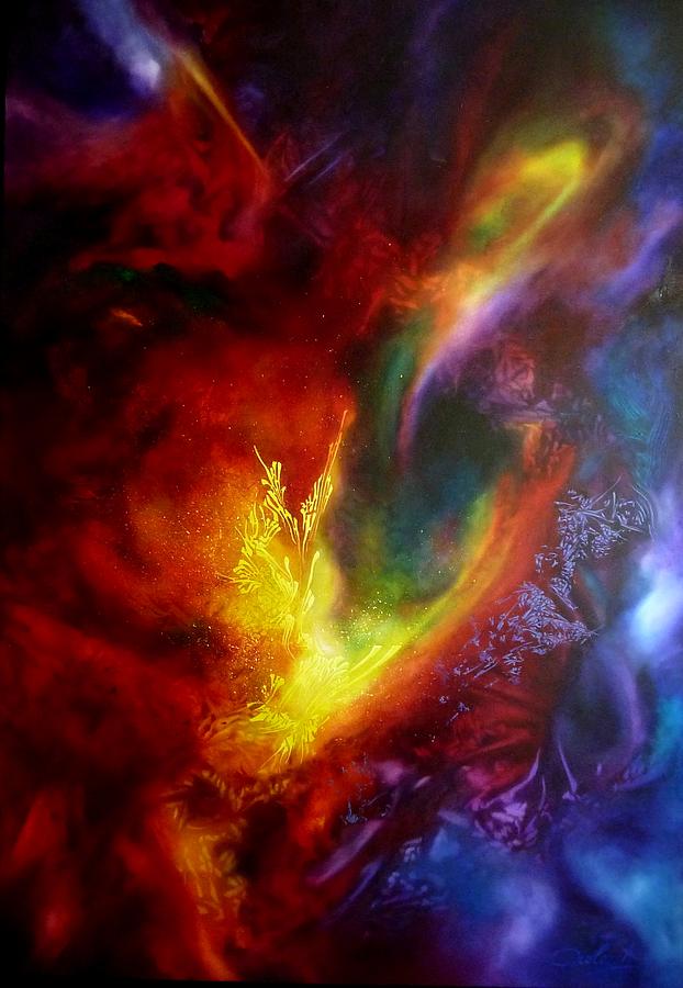 Abstract Painting - Gaia Phenix by Bielen Andre Abstract Painting - Gaia Phenix by Bielen Andre