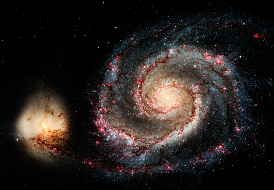 Galactic Snail - Whirlpool Galaxy M-51 Photograph by Weston Westmoreland