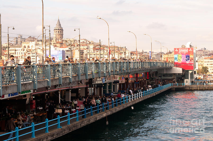 Galata Skyline And Bridge 02 Photograph by Rick Piper Photography