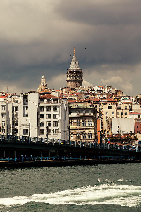 Galata Tower And Bridge In Istanbul Photograph by Pixedeli