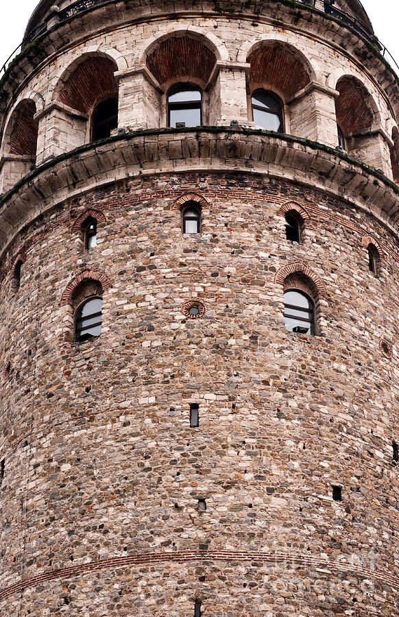 Galata Tower Arches 02 Photograph by Rick Piper Photography