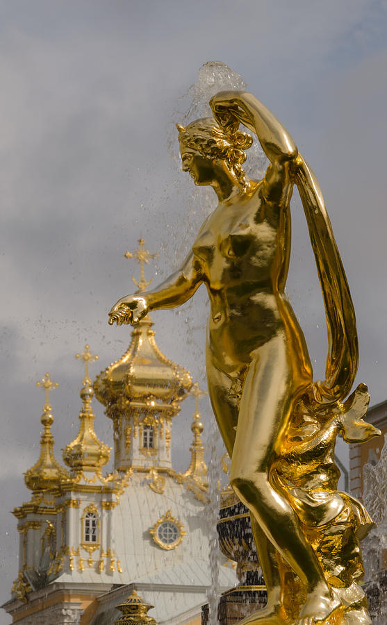 Golf Photograph - Galatea  Peterhof Grand Palace by Ludmila Nayvelt