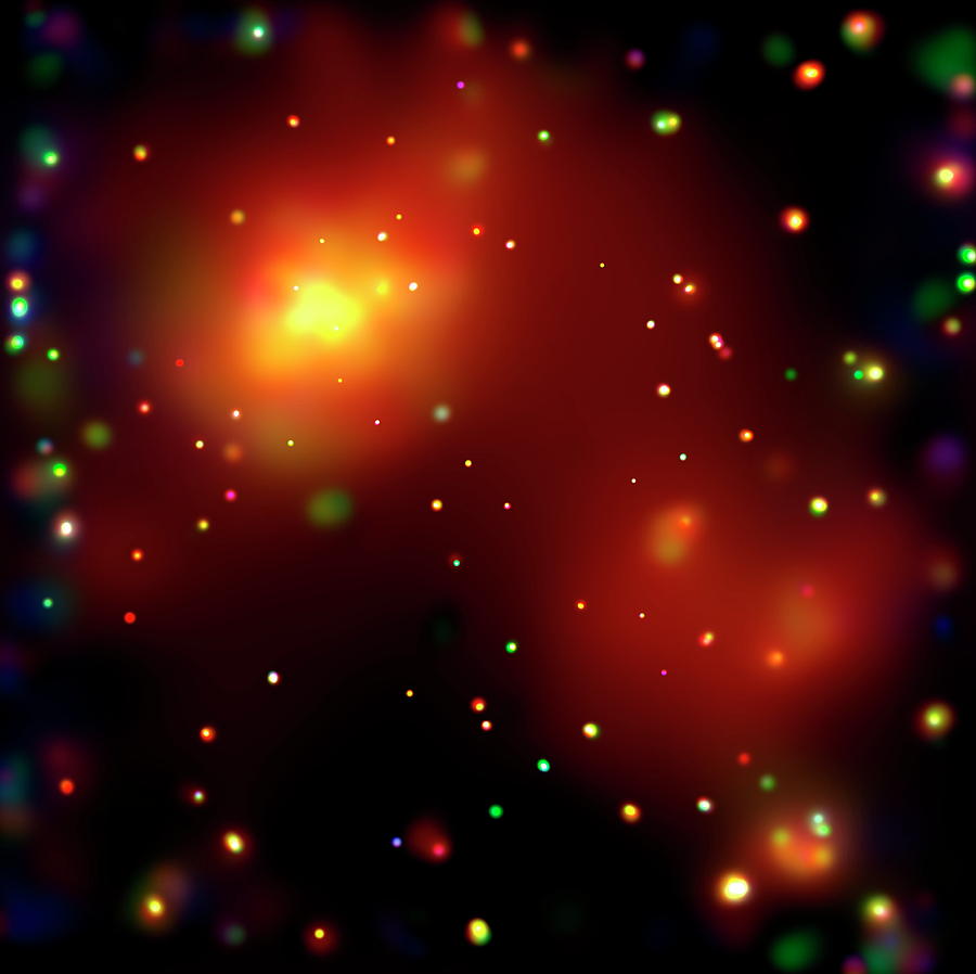 Galaxy Cluster Abell 2125 Photograph by Nasa/science Photo Library