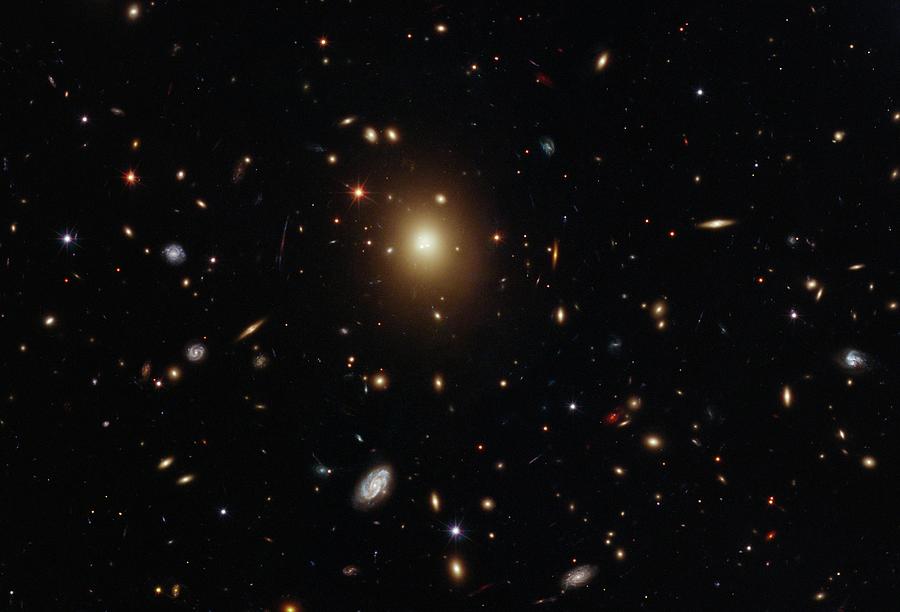 Galaxy Cluster Abell 2261 Photograph by Nasa/esa/m. Postman (stsci), T. Lauer (noao), And The Clash Team/science Photo Library