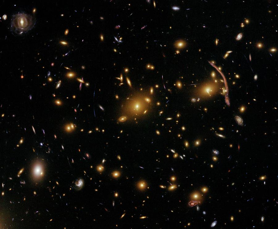 Galaxy Cluster Abell 370 Photograph by Nasa/esa/stsci/hubble Sm4 Ero Team/st-ecf/science Photo Library