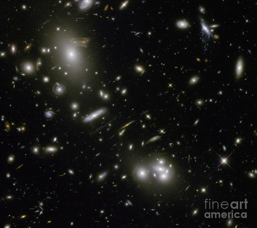 Galaxy Cluster Abell 68 Photograph by Science Source