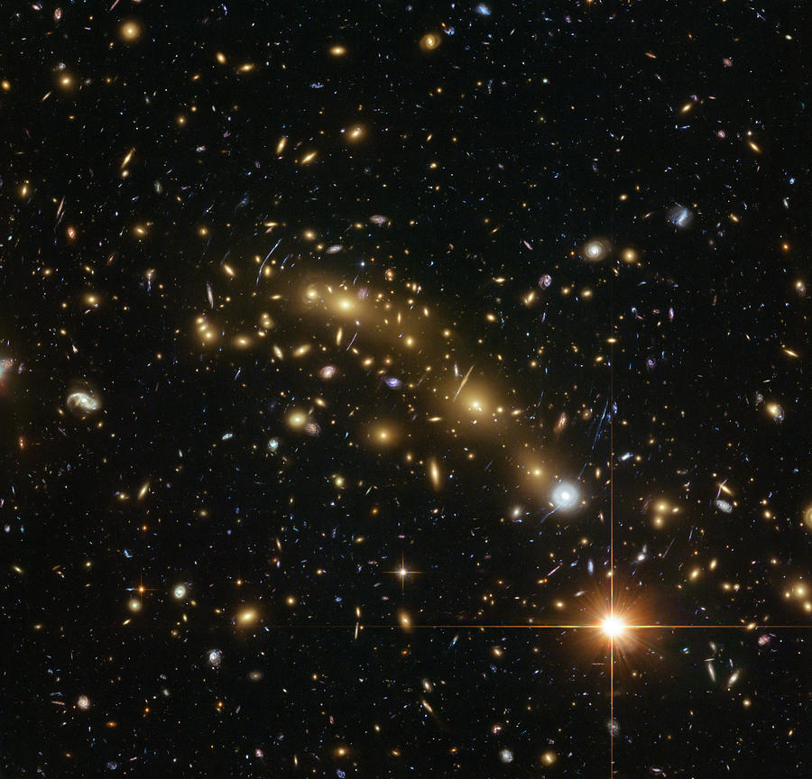 Galaxy Cluster Mcs J0416.1-2403 Photograph by Science Source