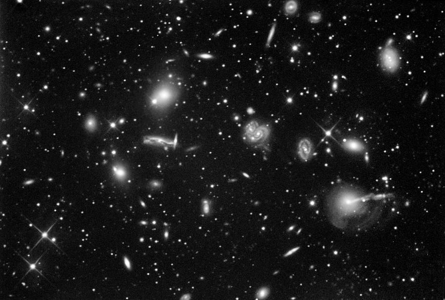Galaxy Cluster Photograph by Tony & Daphne Hallas/science Photo Library