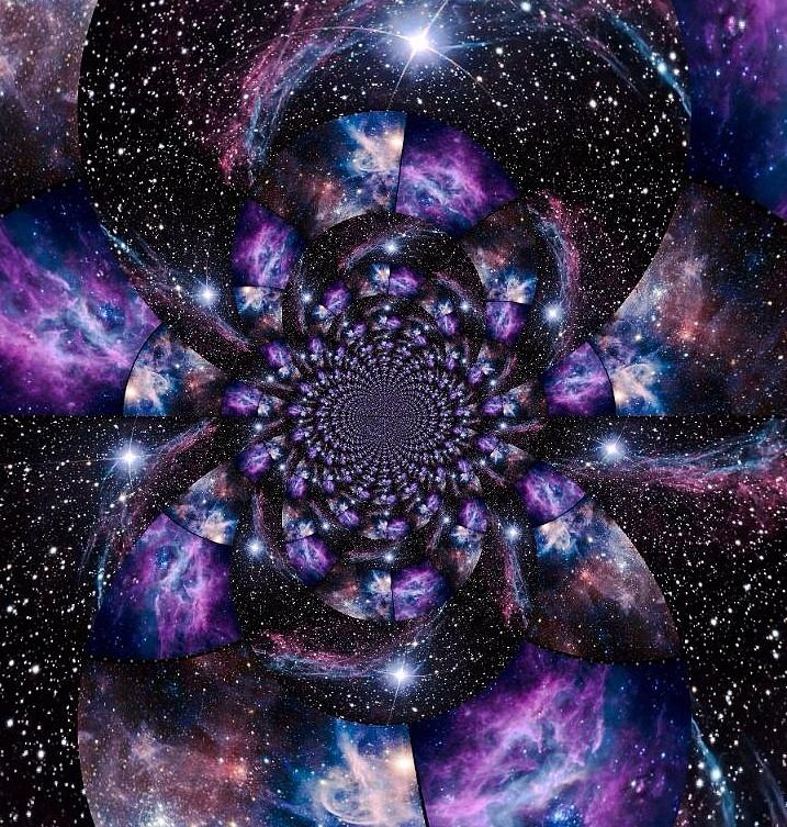 Galaxy Fractal Digital Art by Karen Buford