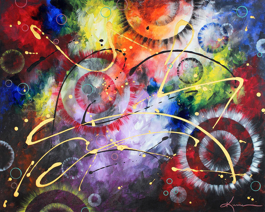 Abstract Painting - Galaxy by Kume Bryant