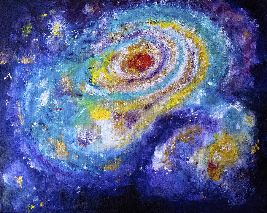 Galaxy No.7 Painting by Sally Chan - Fine Art America