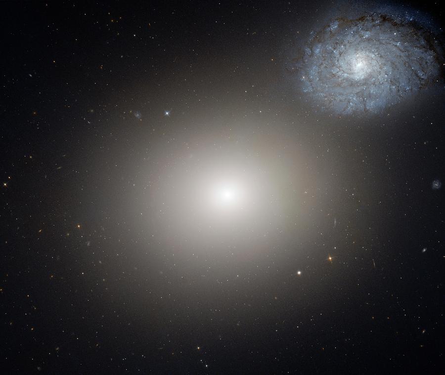 Galaxy Pair Arp 116 Photograph by Nasa/esa/hubble Heritage Team (stsci/aura)/science Photo Library