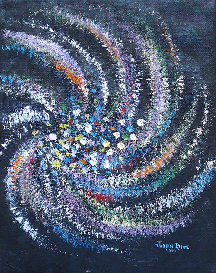 Galaxy Swirl Painting by Judith Rhue