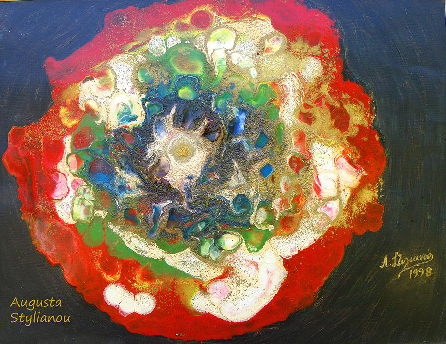 Galaxy with Solar Systems Painting by Augusta Stylianou Galaxy with Solar Systems Painting by Augusta Stylianou