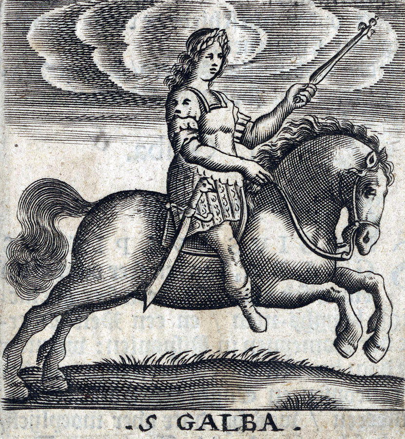 Galba, 6th Emperor Of Rome Photograph by Folger Shakespeare Library