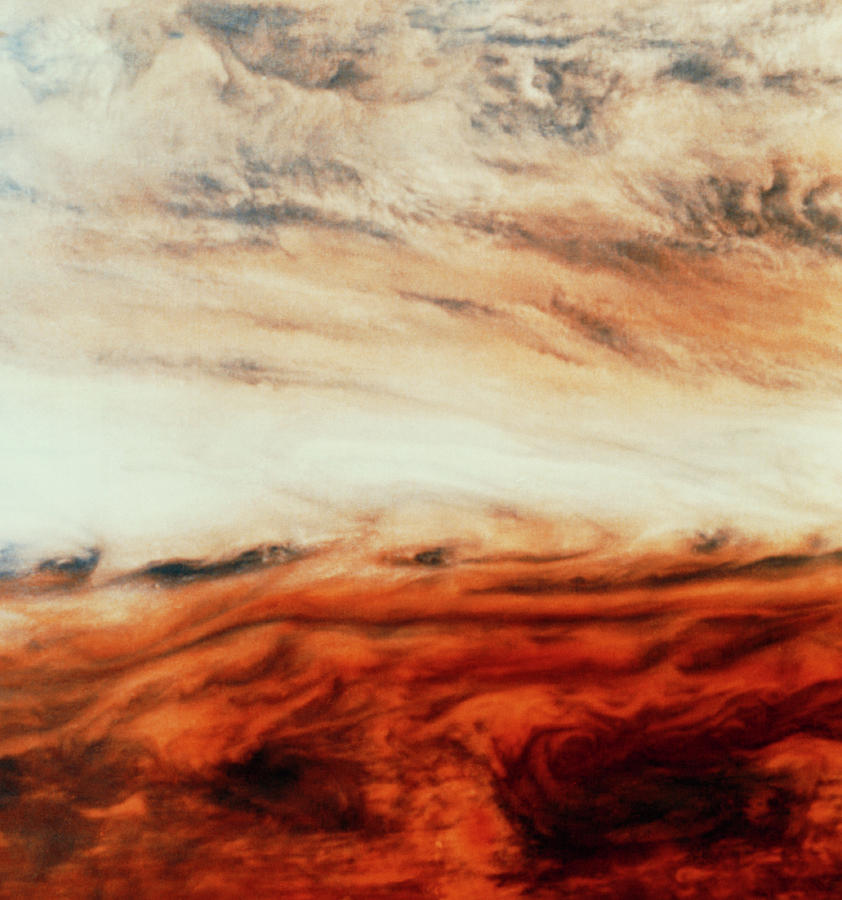 Galileo Image Of Jupiters Atmosphere Photograph by Nasa/science Photo Library