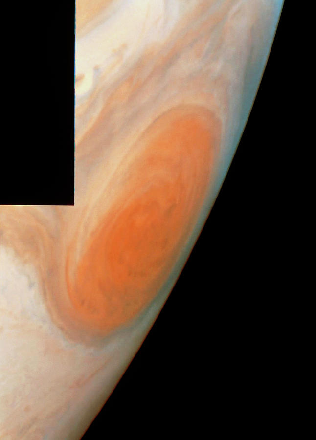 Galileo Image Of Jupiters Great Red Spot Photograph by Nasa/science Photo Library