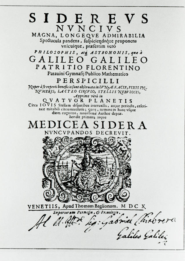 Galileos Book Photograph by Science Photo Library