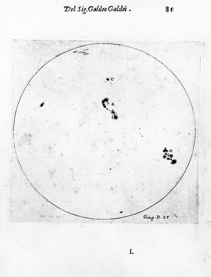 Galileos Observation Of Sunspots Photograph by Universal History Archive/uig