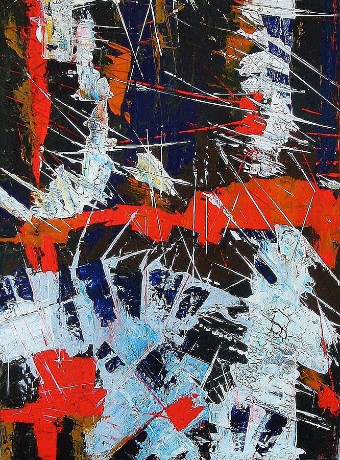 Abstract Painting - Gallactic War  by Lou Cicardo