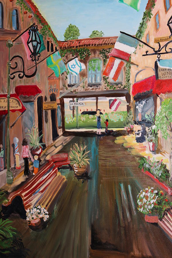 Gallery Row Painting by Dody Rogers