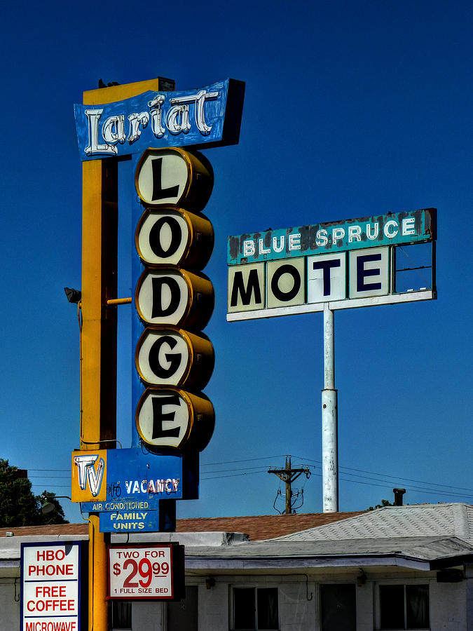 Gallup NM - Vintage Motel Signs 001 Photograph by Lance Vaughn