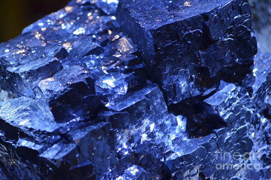 Galena Mineral Crystal Macro Photograph by Shawn OBrien