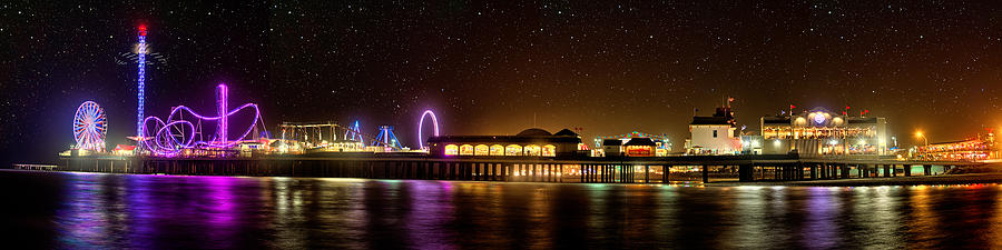 Pier Photograph - Galveston Historic Pleasure Pier by Thomas Zimmerman