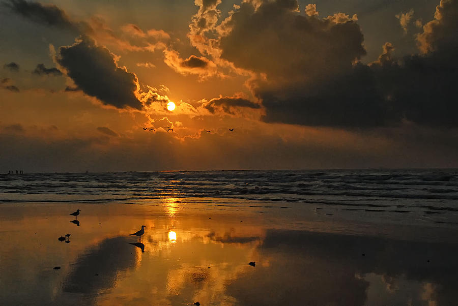 Galveston Sunrise Photograph by Susan Moody