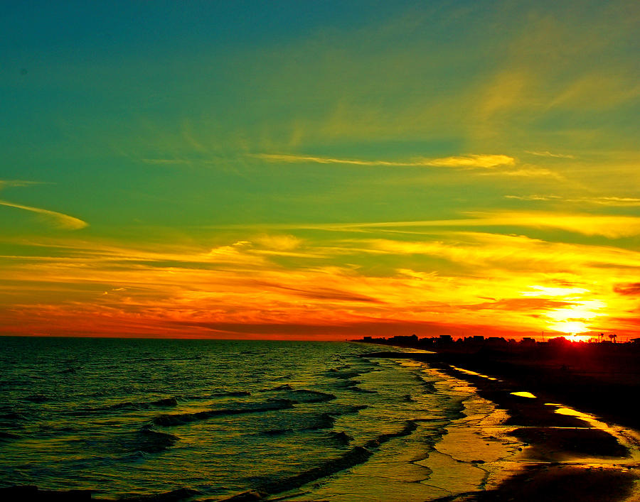 Galveston Sunset Photograph