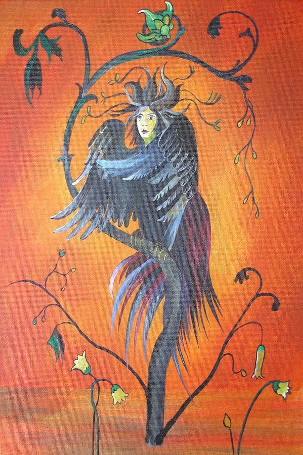 Gamaun The Prophetic Bird Painting by Taiche Acrylic Art
