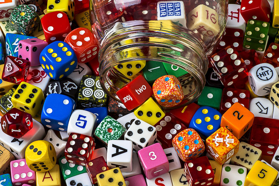 Game dice Photograph by Garry Gay