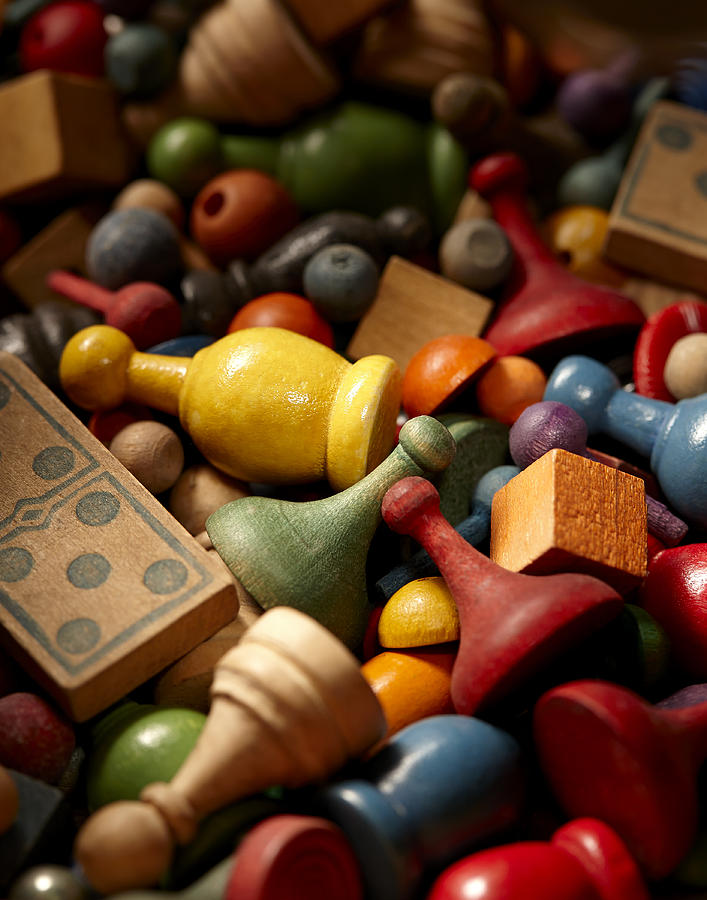Toy Photograph - Game Pieces by Daniel Troy