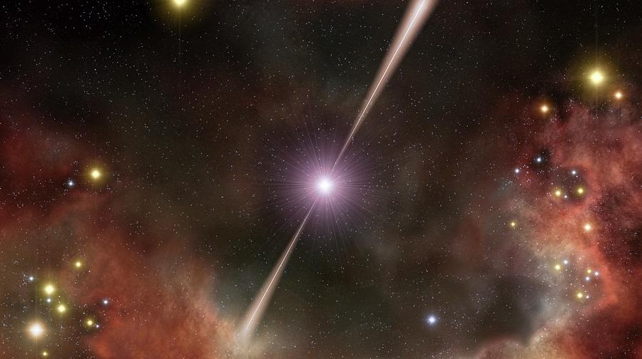 Gamma-ray Burst 080319b Photograph by European Southern Observatory/science Photo Library