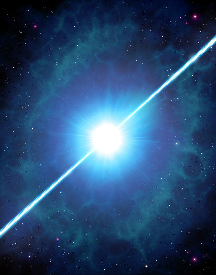 Gamma Ray Burst Photograph by Mark Garlick/science Photo Library