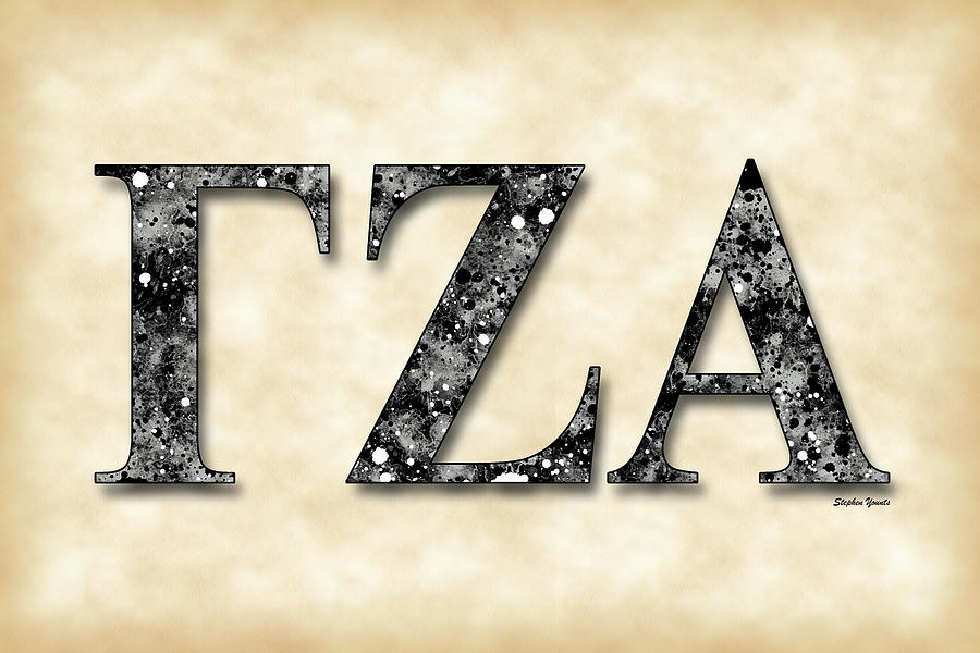 Gamma Zeta Alpha - Parchment Digital Art by Stephen Younts