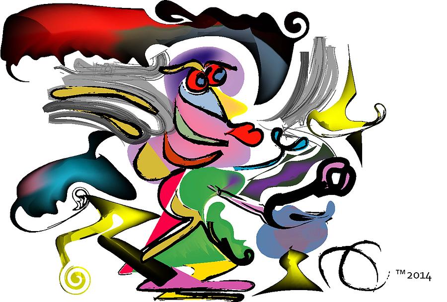 Bold Digital Art - Gammi by Andy Cordan Bold Digital Art - Gammi by Andy Cordan