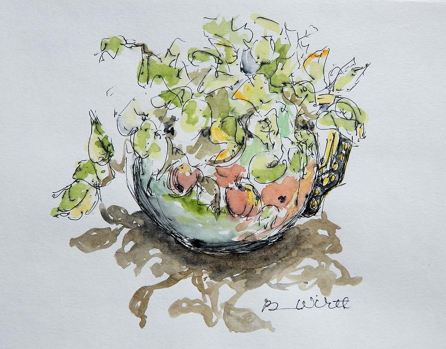 Gams Vase Painting by Barbara Wirth