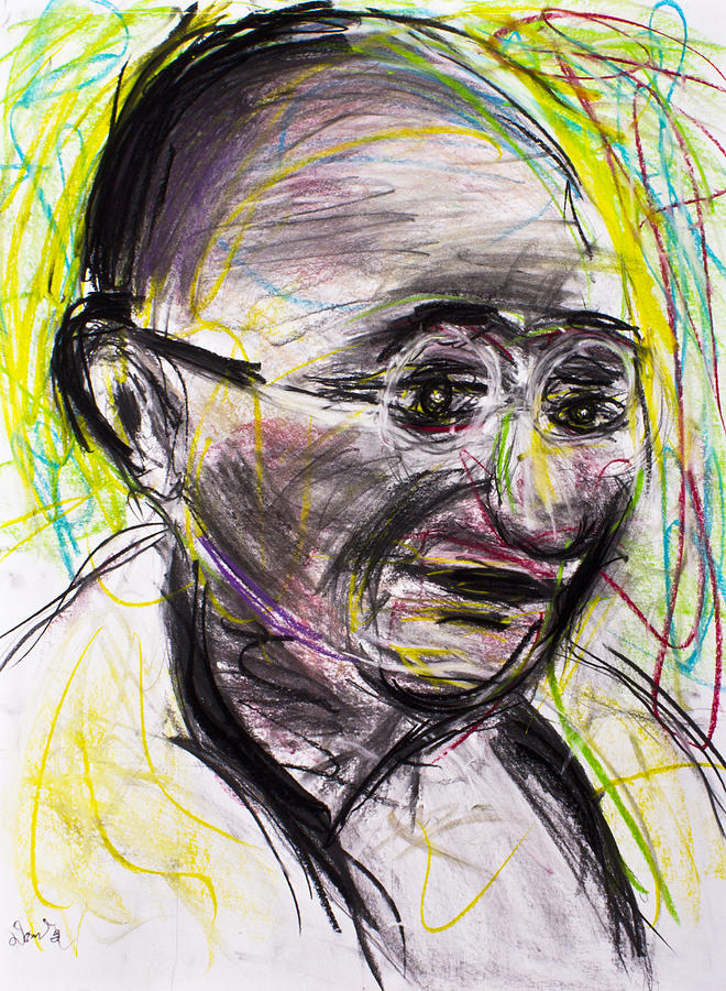 FREE INFORMATION PHOTOS VIDEOS ABOUT MAHATMA GANDHI Drawing Gandhiji