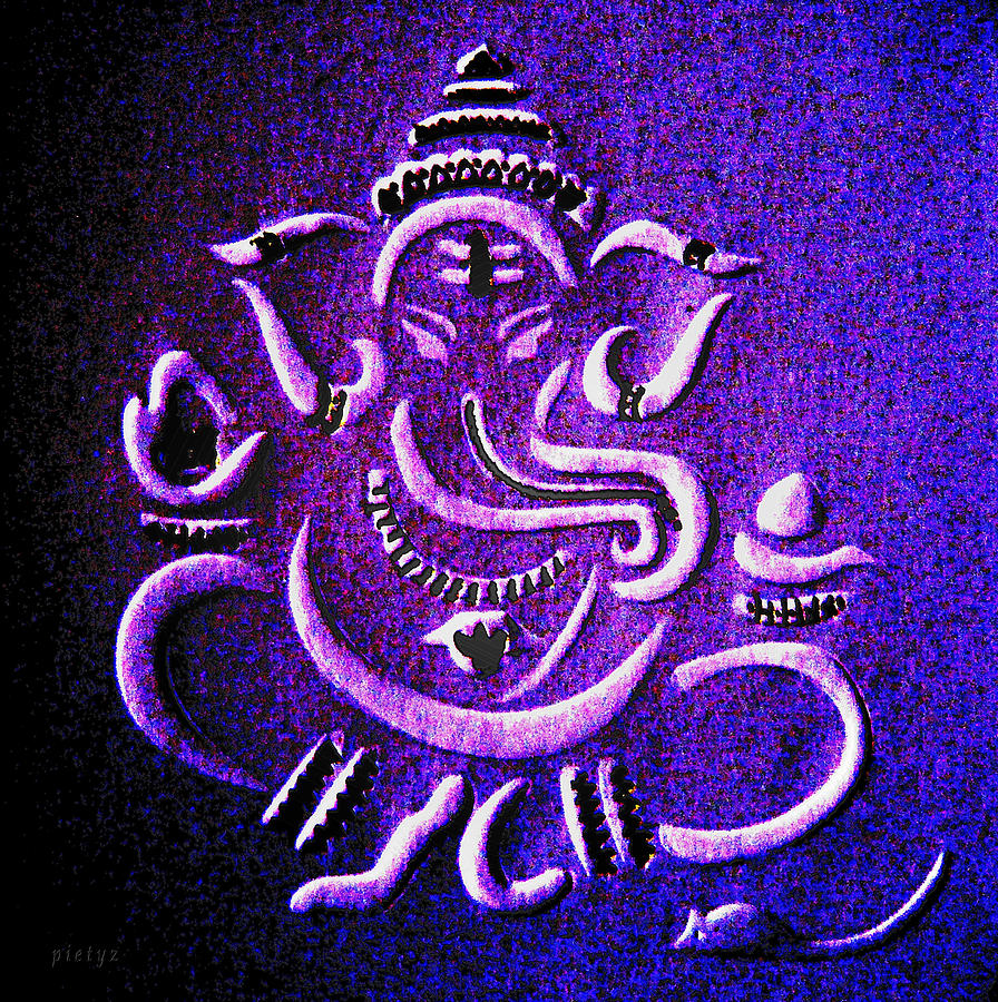 Ganesha Ganpathi Painting by Piety Dsilva