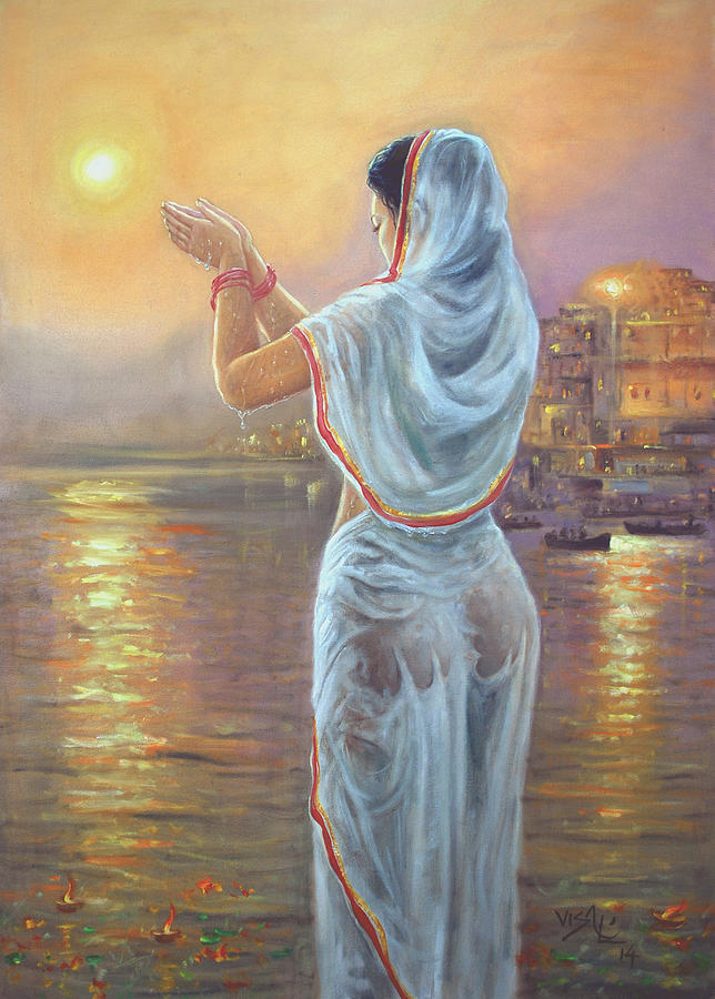 is a painting by Vishalandra Dakur which was uploaded on December 8th, 2014...