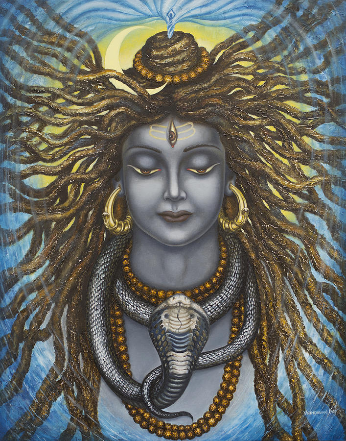 Gangadhara Shiva Painting by Vrindavan Das