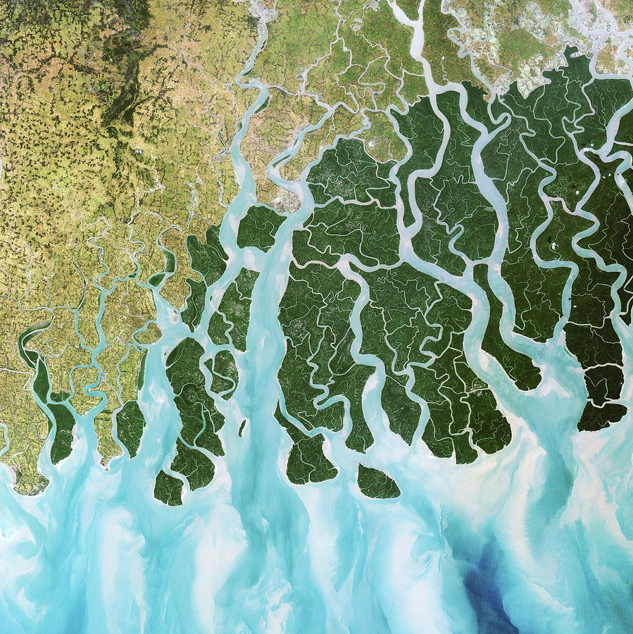 Ganges River Delta Photograph by Planetobserver