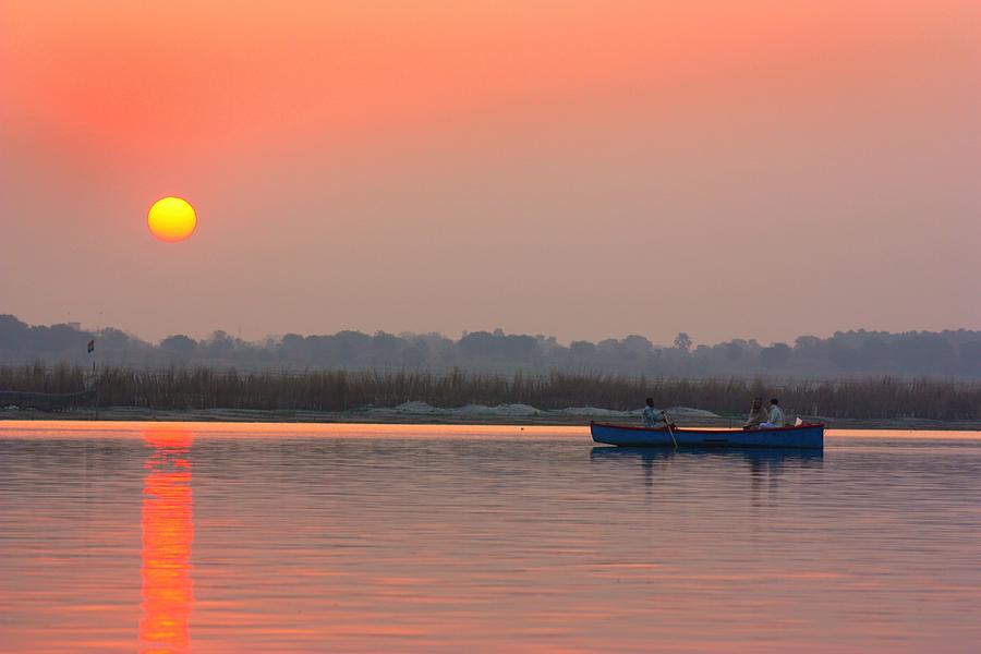 Ganges Sunset Photograph by Amanda Stadther