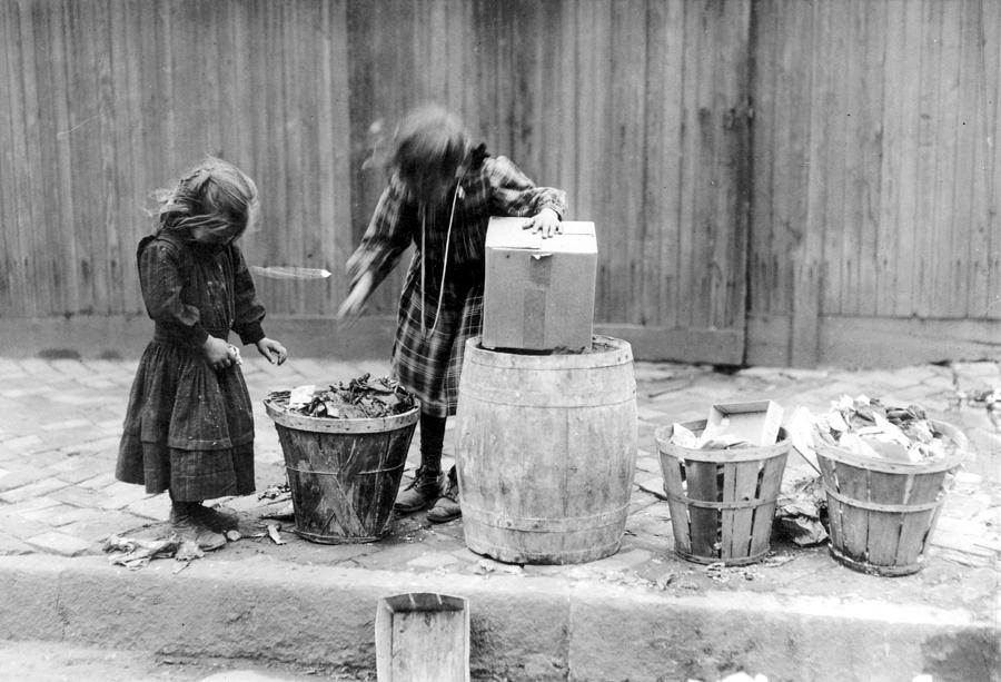 Garbage Gleaners, 1910 Photograph by Granger