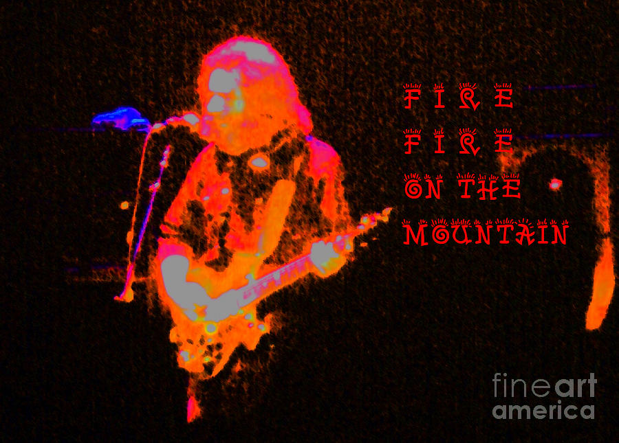 Garcia - Fire On The Mountain Photograph by Susan Carella