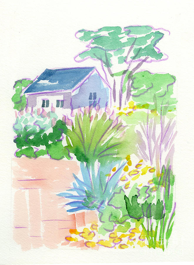 Garden Painting - Garden 2 by Malena Somoza