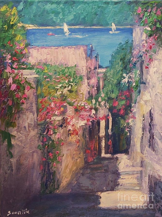 Garden Alley Painting by Sean Wu